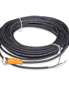 Socket f/connector M12 four-pin 15m straight PUR Sn/Ni